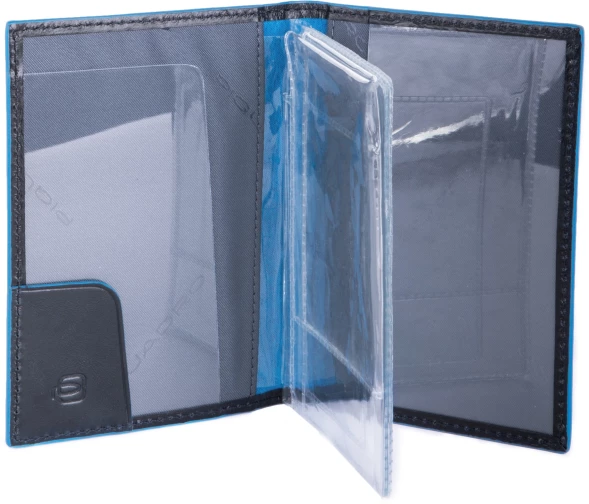 Обложка для документов Piquadro Blue Square PP5256B2/BLU2 синий натур.кожа