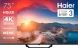 Телевизор QLED Haier 75&amp;quot; Smart TV S2 Pro Frameless черный 4K Ultra HD 60Hz DVB-T DVB-T2 DVB-C DVB-S DVB-S2 USB WiFi Smart TV