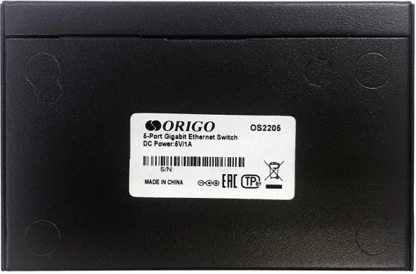 Коммутатор Origo OS2205 OS2205/A2A (L2) 5x1Гбит/с неуправляемый