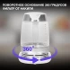 Чайник электрический Hyundai HYK-G4033 1.7л. 2200Вт белый/серебристый корпус: стекло
