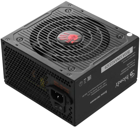 Блок питания Bloody ATX 500W BD-PS500W 80 PLUS WHITE (20+4pin) APFC 120mm fan 6xSATA RTL