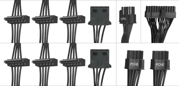 Блок питания Bloody ATX 500W BD-PS500W 80 PLUS WHITE (20+4pin) APFC 120mm fan 6xSATA RTL