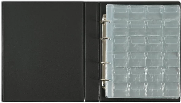 Папка на 4-х D-кольцах Silwerhof Create верт. ПВХ 0.6мм коричневый