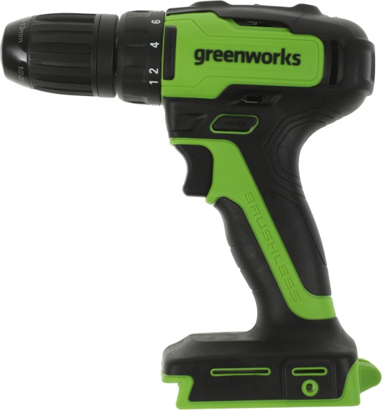 Дрель-шуруповерт Greenworks GD24DD35 аккум. патрон:быстрозажимной (3704007)
