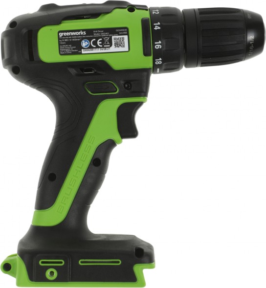 Дрель-шуруповерт Greenworks GD24DD35 аккум. патрон:быстрозажимной (3704007)