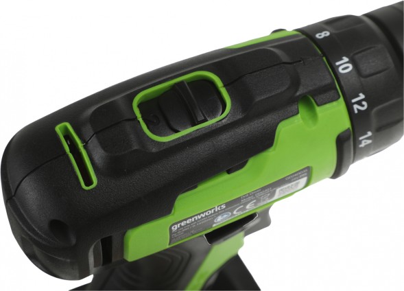 Дрель-шуруповерт Greenworks GD24DD35 аккум. патрон:быстрозажимной (3704007)
