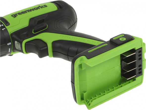 Дрель-шуруповерт Greenworks GD24DD35 аккум. патрон:быстрозажимной (3704007)