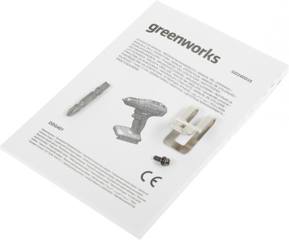Дрель-шуруповерт Greenworks GD24DD35 аккум. патрон:быстрозажимной (3704007)