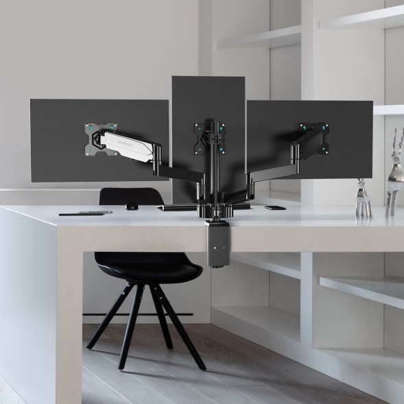 Кронштейн для мониторов Onkron G280 черный 13&amp;quot;-32&amp;quot; макс.24кг настольный поворот и наклон верт.перемещ.