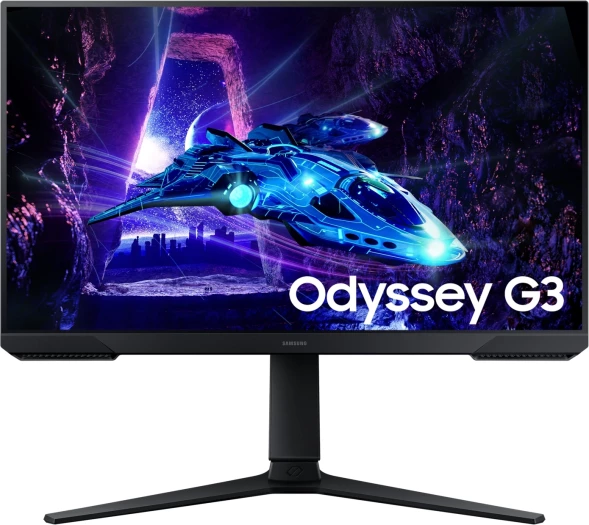 Монитор Samsung 24&amp;quot; Odyssey G3 S24DG300EIXCI черный VA LED 16:9 HDMI матовая HAS Piv 250cd 178гр/178гр 1920x1080 180Hz FreeSync DP FHD 3.9кг