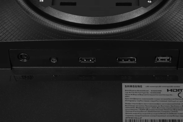 Монитор Samsung 24&amp;quot; Odyssey G3 S24DG300EIXCI черный VA LED 16:9 HDMI матовая HAS Piv 250cd 178гр/178гр 1920x1080 180Hz FreeSync DP FHD 3.9кг