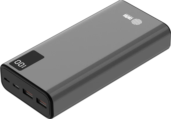 Мобильный аккумулятор Cactus CS-PBFSFA-20000 20000mAh 22.5W 4.5A 2xUSB-A/USB-C серый