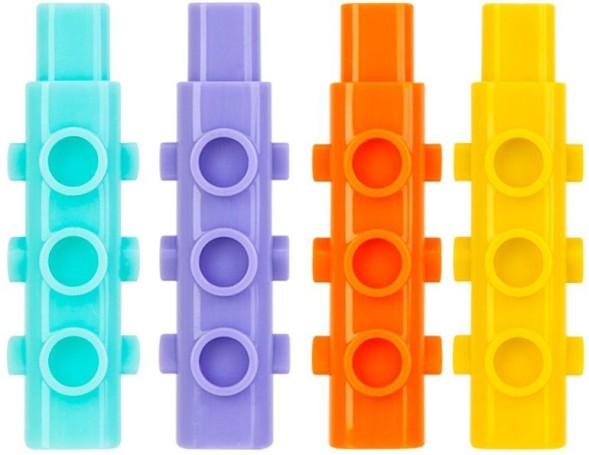 Колпачок-манжета для чернографитных карандашей Deli 69361 полипропилен ассорти (упак.:4шт)