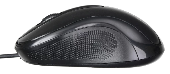 Мышь Оклик 385M черный оптическая 1600dpi USB для ноутбука 3but (1066858)