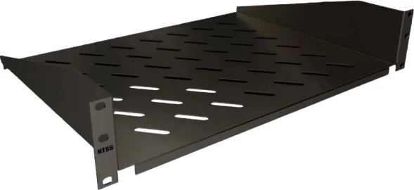 Полка стационарная NTSS NTSS-FF-350-BL 2U нагр.:20кг. 19&amp;quot; 350мм черный