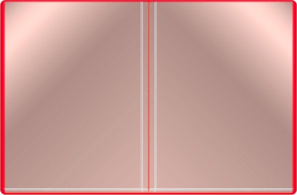 Папка с 20 прозр.вклад. Бюрократ -BPV20RED A4 пластик 0.6мм торц.карм с бум. встав красный