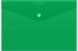 Конверт на кнопке Бюрократ -PK804A5NGRN A5 непрозрачный пластик 0.18мм зеленый