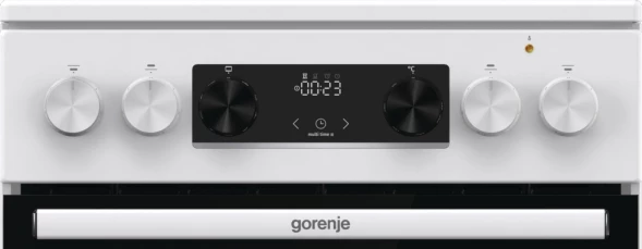 Плита Электрическая Gorenje GEC5C42WG белый стеклокерамика (без крышки)