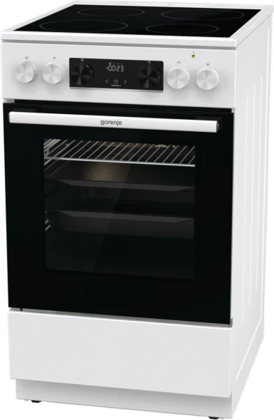 Плита Электрическая Gorenje GEC5C42WG белый стеклокерамика (без крышки)