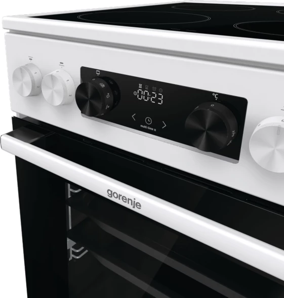 Плита Электрическая Gorenje GEC5C42WG белый стеклокерамика (без крышки)