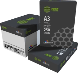 Бумага Cactus CS-LPA3250250 A3/250г/м2/250л./белый CIE170% для лазерной печати