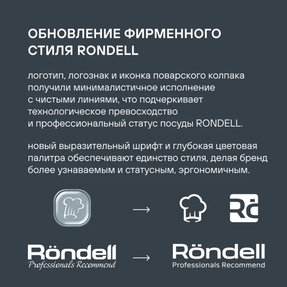 Кастрюля Rondell Heidi RDS-1112 2л. d=18см (с крышкой) стальной