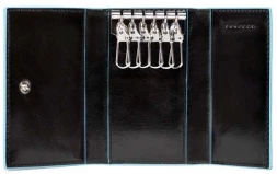 Ключница Piquadro Blue Square PC1396B2/N черный натур.кожа