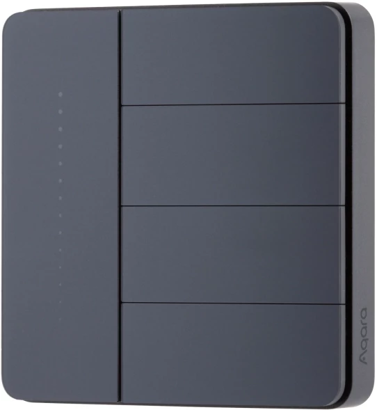 Умный выключатель Aqara Z1 Pro ZNQBKG44LM 3-хкл. графитовый (ZNQBKG44LM_GR)