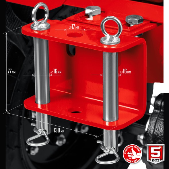 Мотоблок Зубр МТШ-500 бензиновый 5.15кВт 7л.с.