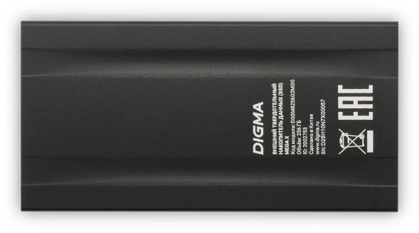 Накопитель SSD Digma USB3.2 Gen2x2 256GB DGSM8256G2MGG MEGA X 1.8&amp;quot; темно-серый