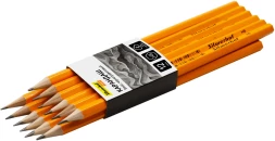 Карандаш ч/г Silwerhof Daily Basic 2мм HB шестигран. дерево карт.пер.