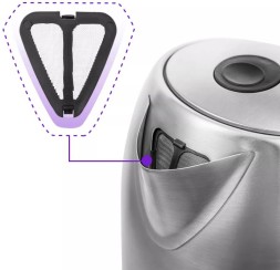 Чайник электрический Kitfort КТ-6106 1.7л. серебристый корпус: металл/пластик