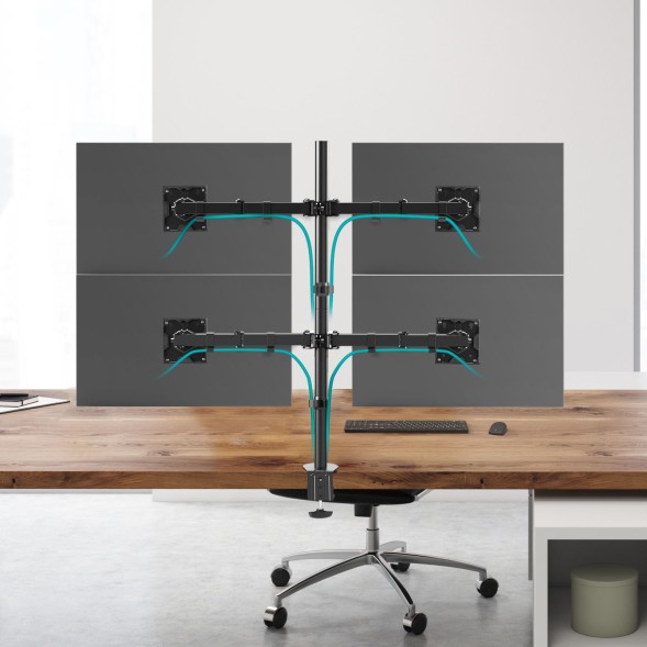 Кронштейн для мониторов Onkron D421E черный 13&amp;quot;-32&amp;quot; макс.32кг настольный поворот и наклон