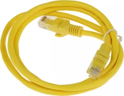 Патч-корд Premier PP12-1M/Y 1000Гбит/с UTP 4 пары cat5E CCA molded 1м желтый RJ-45 (m)-RJ-45 (m)