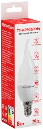 Лампа светодиодная Thomson TH-B2028 8Вт цок.:E14 свеча 220B 4000K св.свеч.бел.нейт. Tail Candle