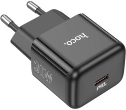 Сетевое зар./устр. Hoco N32 Glory Black 30W 3A+2A+1.5A (PD+QC+AFC) USB Type-C универсальное черный