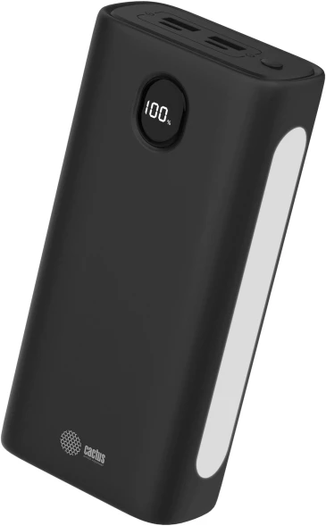 Мобильный аккумулятор Cactus CS-PBFSJA-30000 30000mAh 22.5W 4.5A 2xUSB-A/2xUSB-C черный