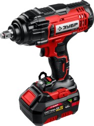 Гайковерт Зубр ГУЛ-410-41 аккум. патрон:квад.1/2&amp;quot; (кейс в комплекте)