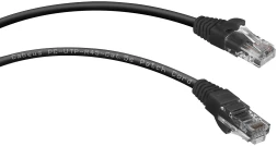 Патч-корд Cabeus PC-UTP-RJ45-CAT.5E-0.5M-BK U/UTP RJ-45 вил.-вилка RJ-45 кат.5E 0.5м черный ПВХ
