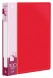 Папка с 100 прозр.вклад. Бюрократ -BPVN100RED A4 пластик 0.8мм торц.карм с бум. встав красный