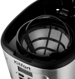Кофеварка капельная Kitfort KT-727 900Вт черный/серебристый