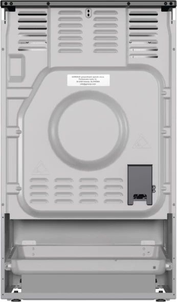 Плита Электрическая Gorenje GEC5C41SG серый стеклокерамика (без крышки)