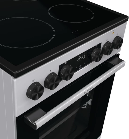 Плита Электрическая Gorenje GEC5C41SG серый стеклокерамика (без крышки)