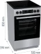 Плита Электрическая Gorenje GEC5C41SG серый стеклокерамика (без крышки)