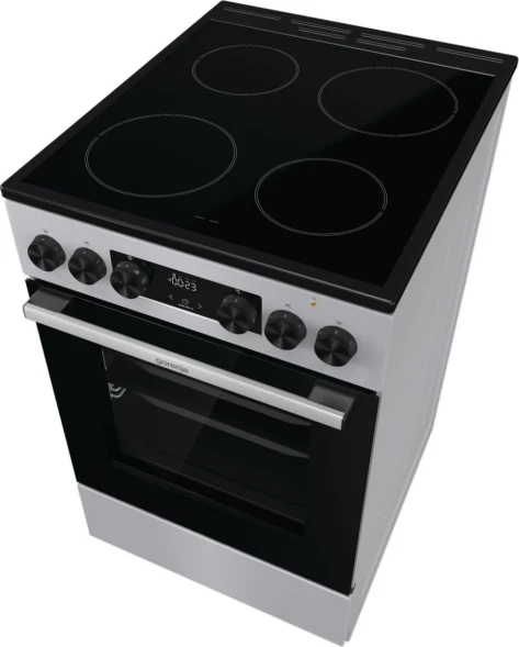 Плита Электрическая Gorenje GEC5C41SG серый стеклокерамика (без крышки)