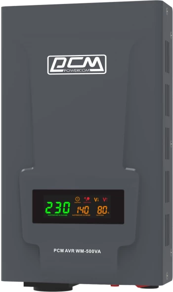 Стабилизатор напряжения Powercom WM-500VA 400Вт 500ВА графитовый