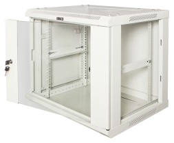 Шкаф коммутационный Lanmaster (TWT-CBWPG-18U-6X8-GY) настенный 18U 600x800мм пер.дв.стекл задн.дв.спл.стал.лист 60кг серый 700мм 45кг 902мм IP20 металл