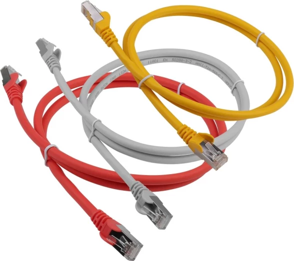 Патч-корд Lanmaster LAN-PC45/S6A-5.0-OR FTP RJ-45 вил.-вилка RJ-45 кат.6A 5м оранжевый LSZH