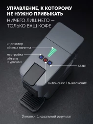 Кофеварка рожковая Polaris PCM 2038 3-in-1 1450Вт графитовый