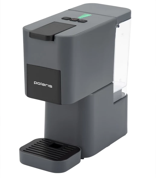 Кофеварка рожковая Polaris PCM 2038 3-in-1 1450Вт графитовый